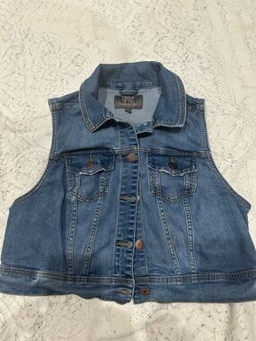 torrid Denim Shirt Jacket - Light Blue size 0